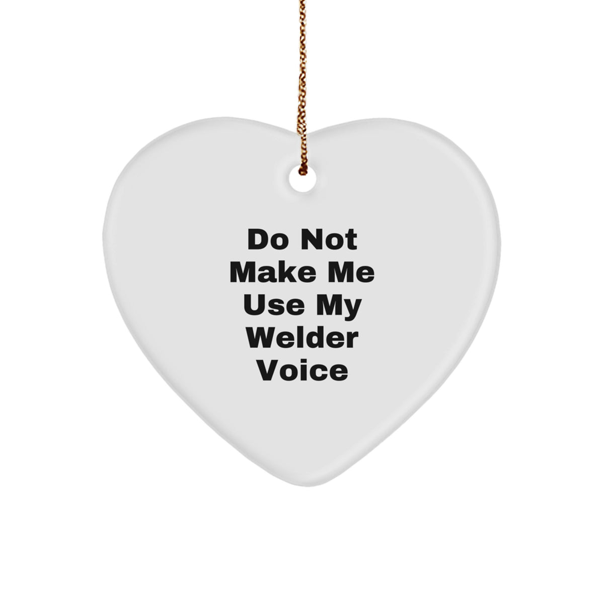 Funny Welder Heart Ornament Gifts for Him, Gifts from Friends to Men with Heart Shaped Christmas Unique - Image 1