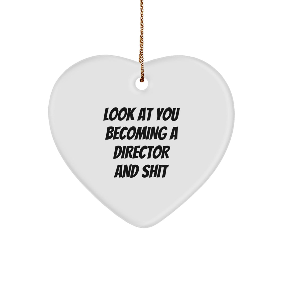 Funny Director Heart Ornament Gifts from Men to Women for Christmas Unique Director Friends - Image 1