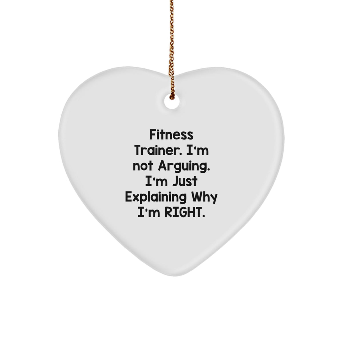 Fitness Trainer Funny Gift, Gifts from Friends for Fitness Trainer, Christmas Unique Gifts for Fitness Trainer - Image 1