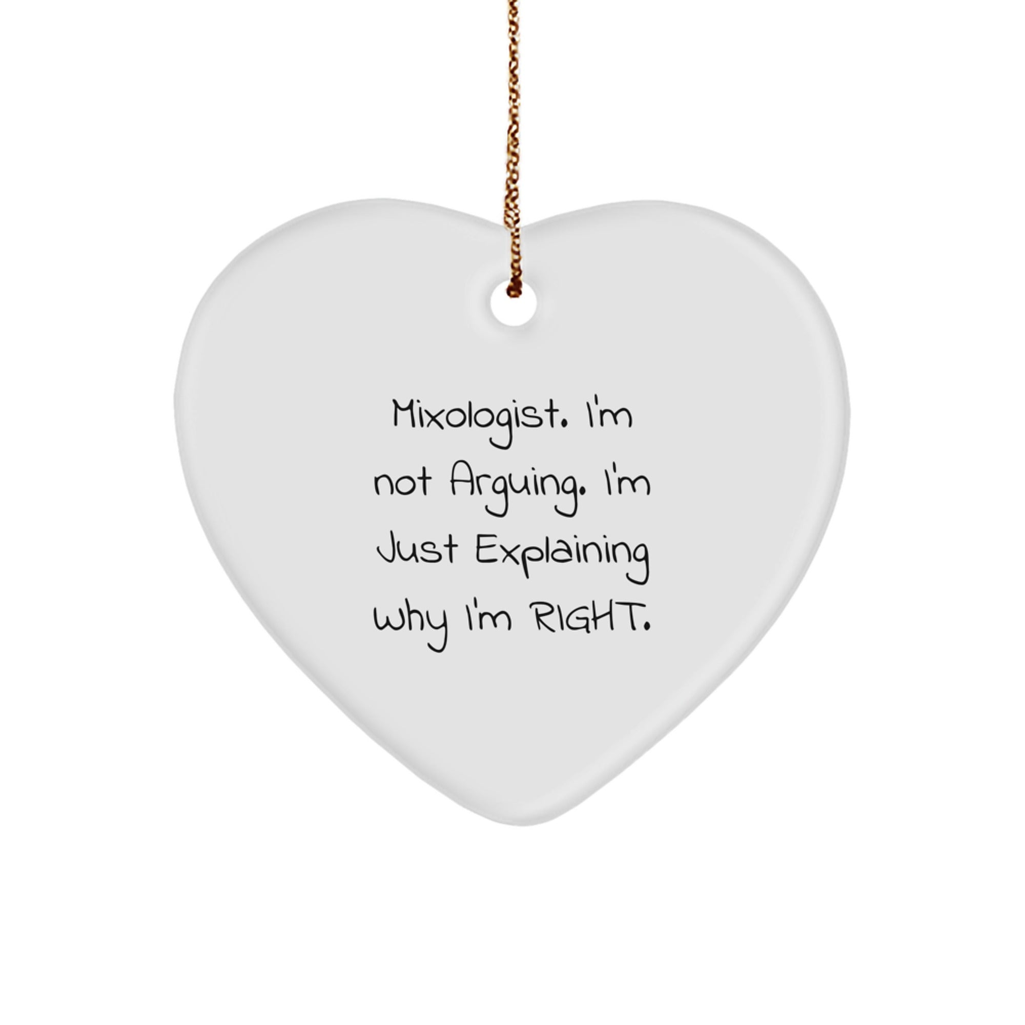 Funny Mixologist Gifts from Friends for Men Women Coworkers Christmas Unique Ornaments - Image 1