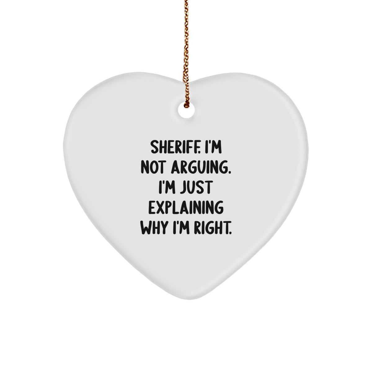 Funny Sheriff Gifts from Men, Gifts for Sheriff Men at Christmas Unique Gifts - Image 1