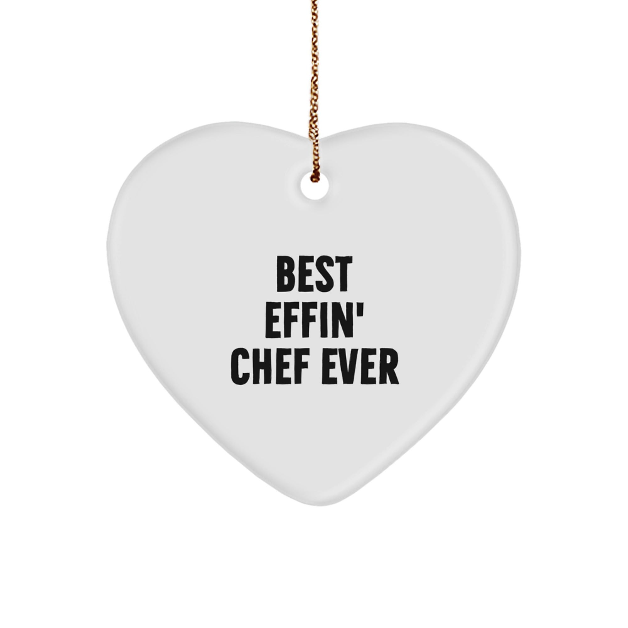 Funny Chef Heart Ornament Gifts from Friends for Men on Christmas Unique Presents - Image 1