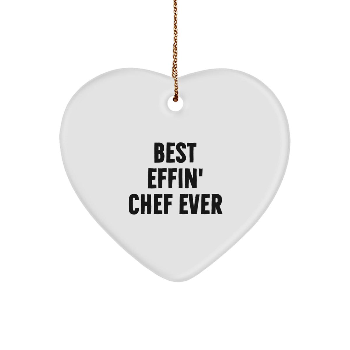 Funny Chef Heart Ornament Gifts from Friends for Men on Christmas Unique Presents - Image 1