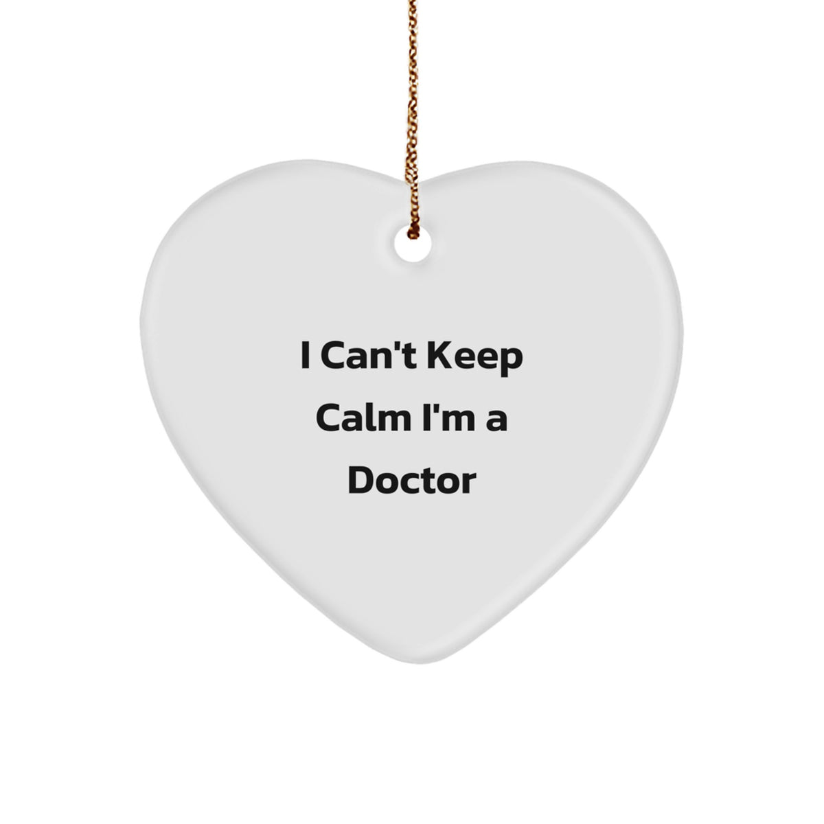 Funny Doctor Heart Ornament Gifts from Family for Doctor Men Christmas Unique Gifts - Image 1