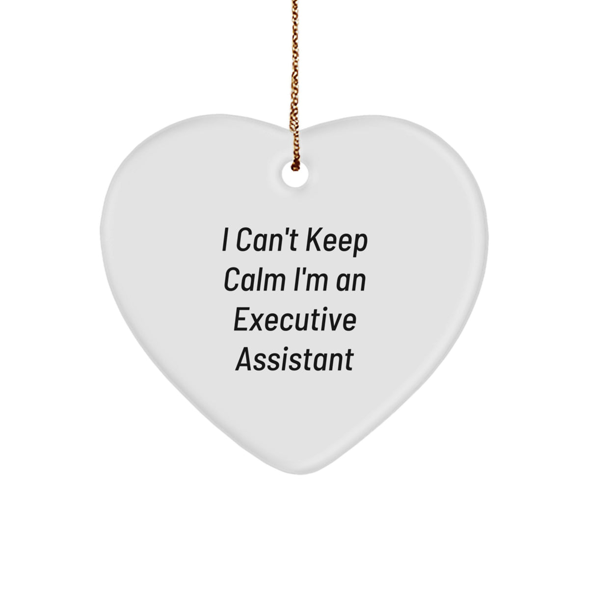 Funny Executive Assistant Heart Ornament Gifts from Friends for Christmas Unique Office Decor - Image 1