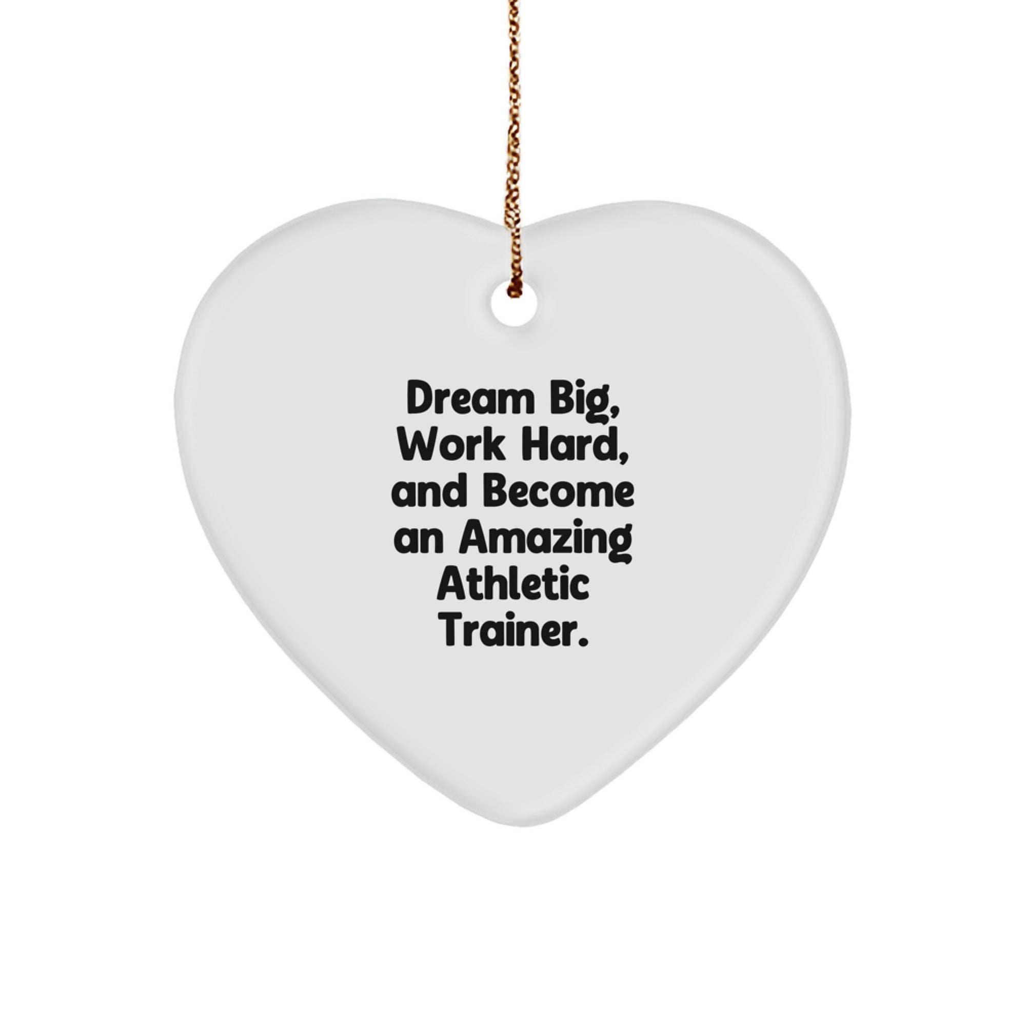Gifts from Family, Funny Inspirational Heart Ornament for Amazing Athletic Trainers, Unique Christmas Unique Gifts for Men Women Friends Coworkers - Image 1