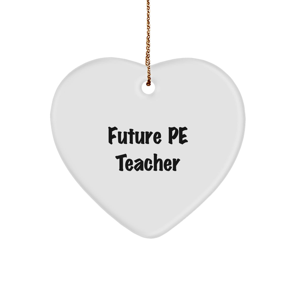 A Funny Heart Ornament for Future PE Teachers - Gifts from Friends for PE Teacher Christmas Unique Gifts - Image 1