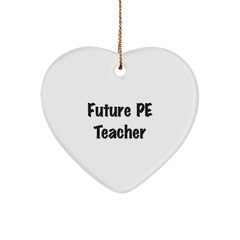 A Funny Heart Ornament for Future PE Teachers - Gifts from Friends for PE Teacher Christmas Unique Gifts - Image 1
