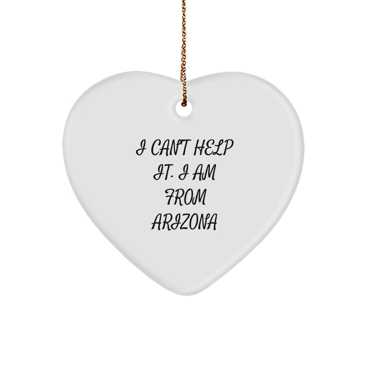Funny Arizona Heart Ornament Gifts from Friends and Family for Christmas - Image 1