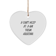Funny Arizona Heart Ornament Gifts from Friends and Family for Christmas - Image 1