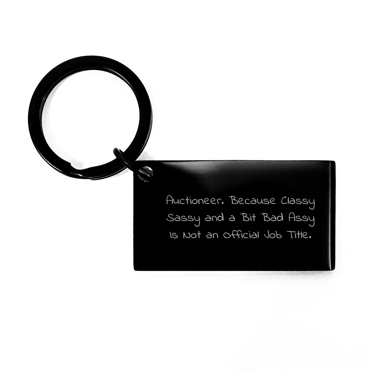 Funny Auctioneer Keychain Funny Gift for Auctioneer Friends Humorous Keychain for Christmas Unique Gifts from Friends - Image 1