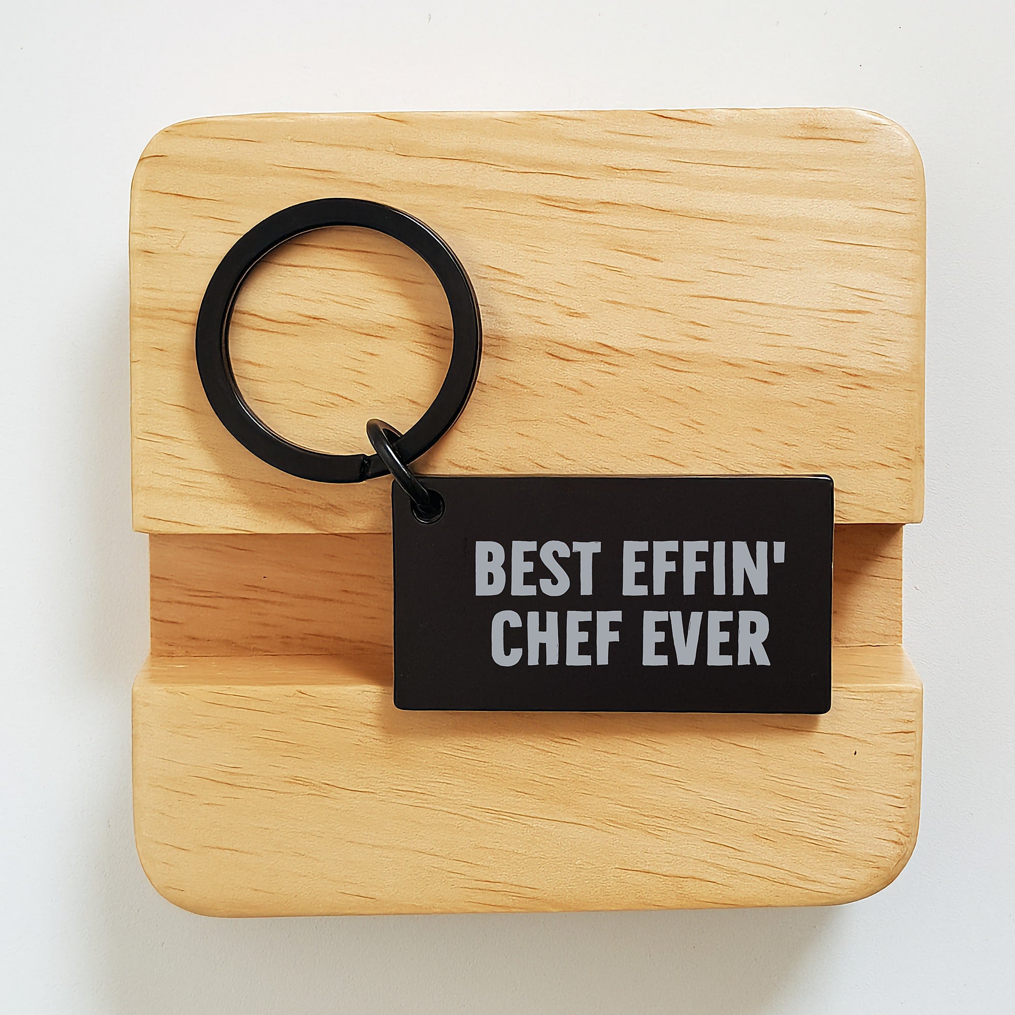 Funny Chef Keychain Gifts from Friends for Men Women - Best Effin' Chef Ever Keychain - Image 2