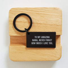 Nana Gifts from Family, To My Amazing Nana, Never Forget How Much I Love You. Keychain Birthday Idea - Image 2
