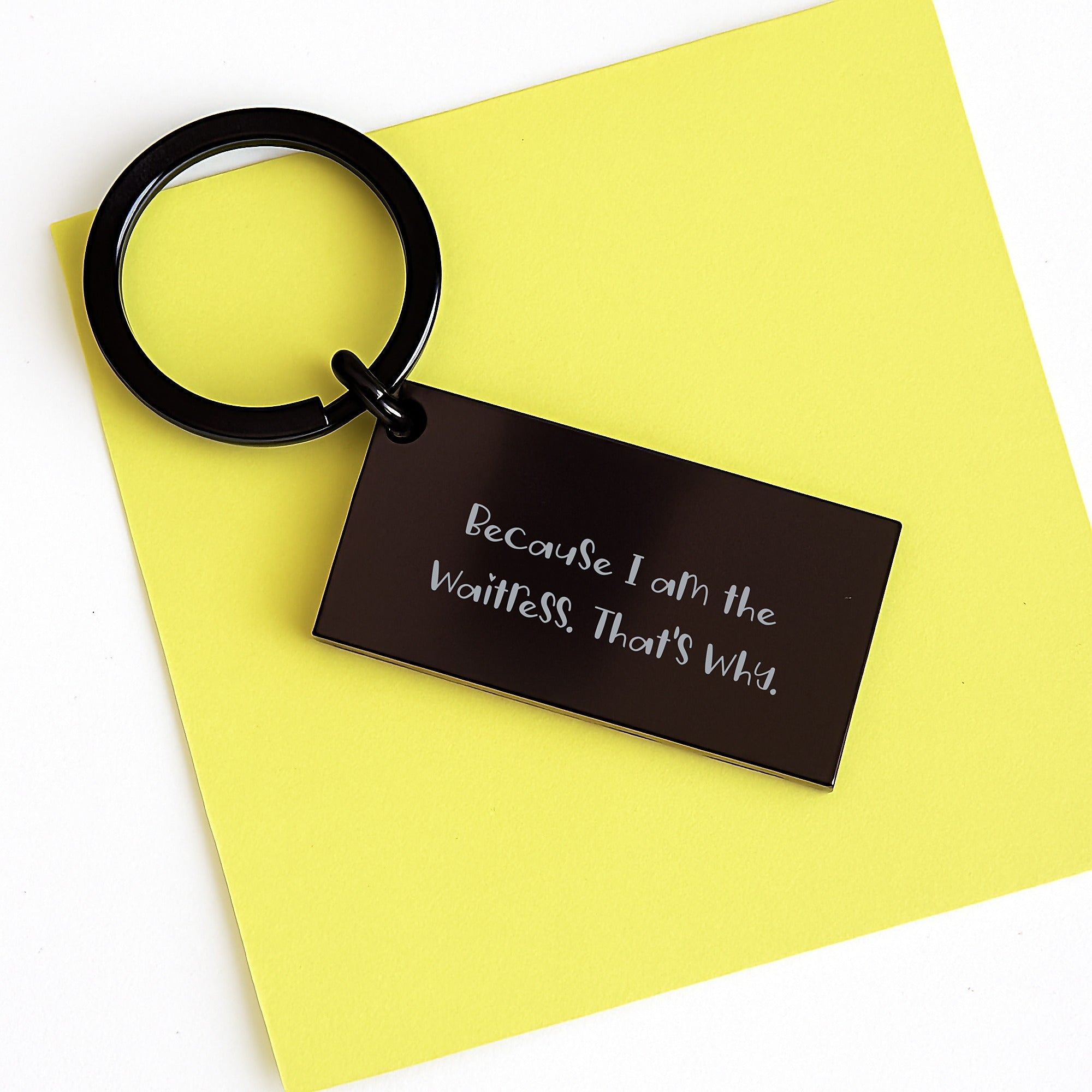 Waitress Keychain, Funny Quote Gifts from Friends to Waitress, Graduation Unique Gifts for Her, Cute Keychain - Image 3