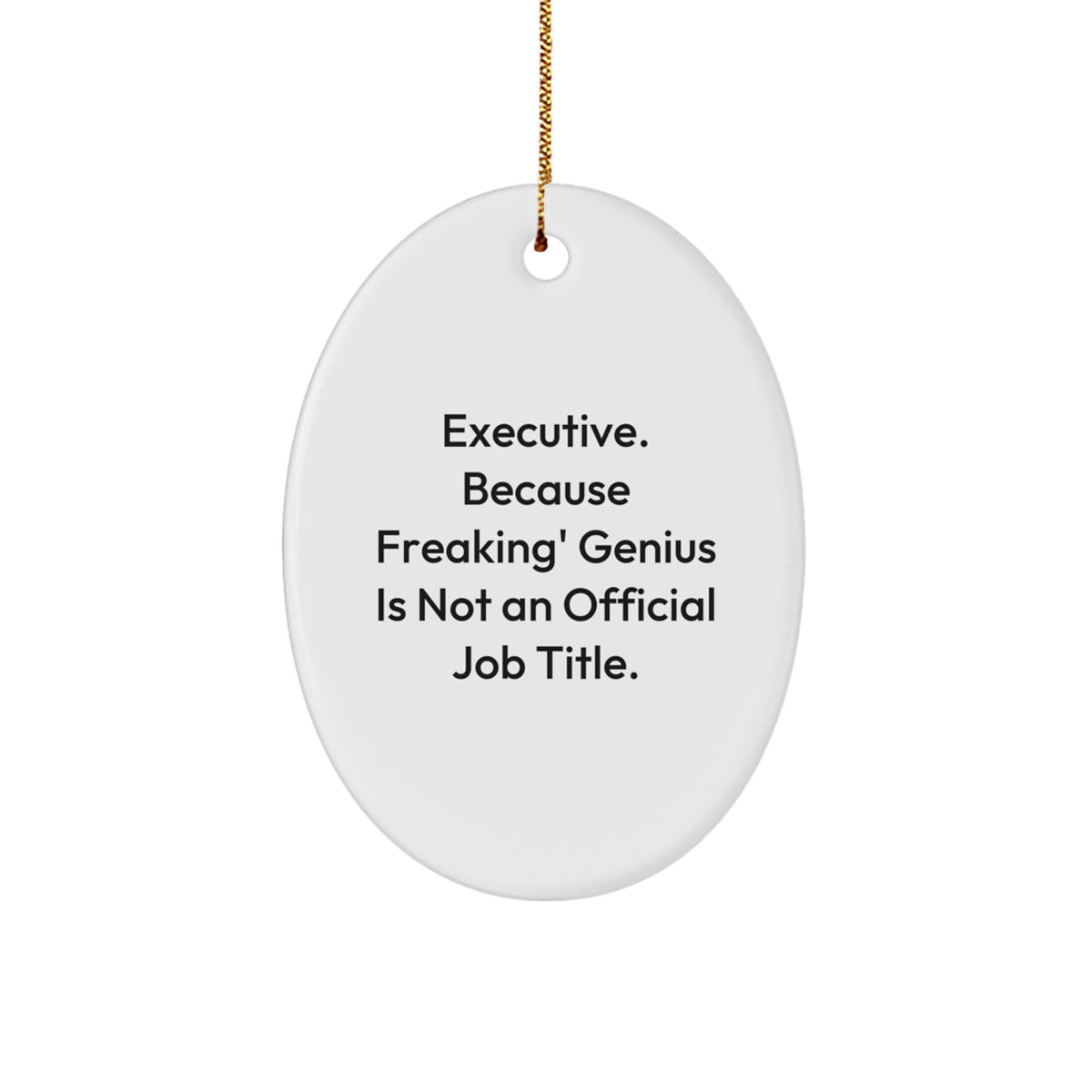 Funny Oval Ornaments for Executive Men Gifts from Friends and Family for Christmas Unique - Image 1