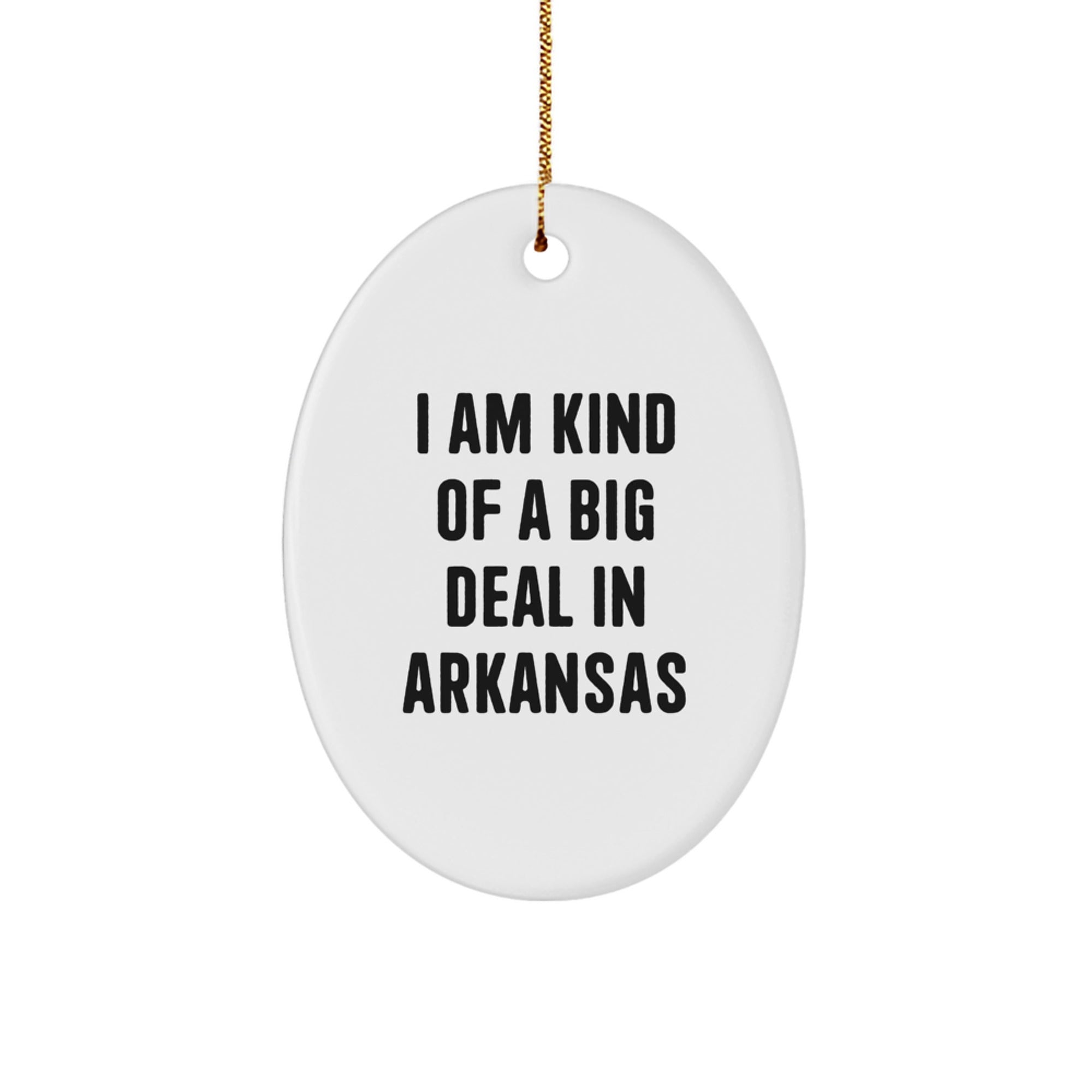 Unique Arkansas Oval Ornament Gifts from Friends and Family for Christmas - Image 1