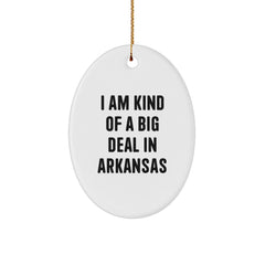 Unique Arkansas Oval Ornament Gifts from Friends and Family for Christmas - Image 1