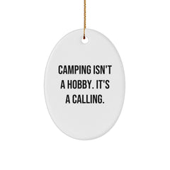 Campings Delight Oval Ornament Gifts from Friends and Family for Christmas - Image 1