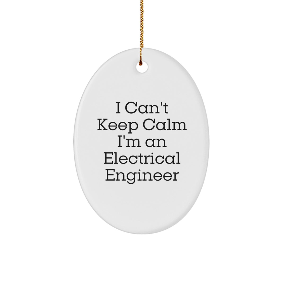 Funny Electrical Engineer Oval Ornament Gifts from Friends to Electrical Engineers at Christmas - Image 1