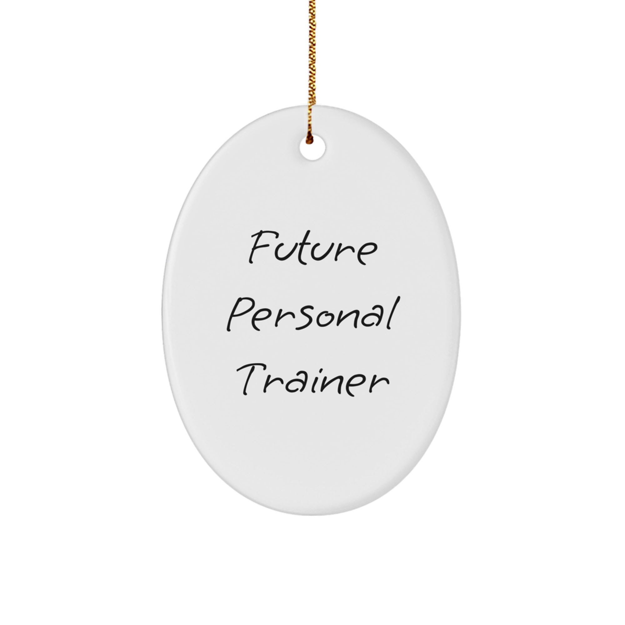 Funny Personal Trainer Gifts for Future Personal Trainers, Oval Decorations, Inspirational Christmas Unique Gifts from Friends to Family - Image 1
