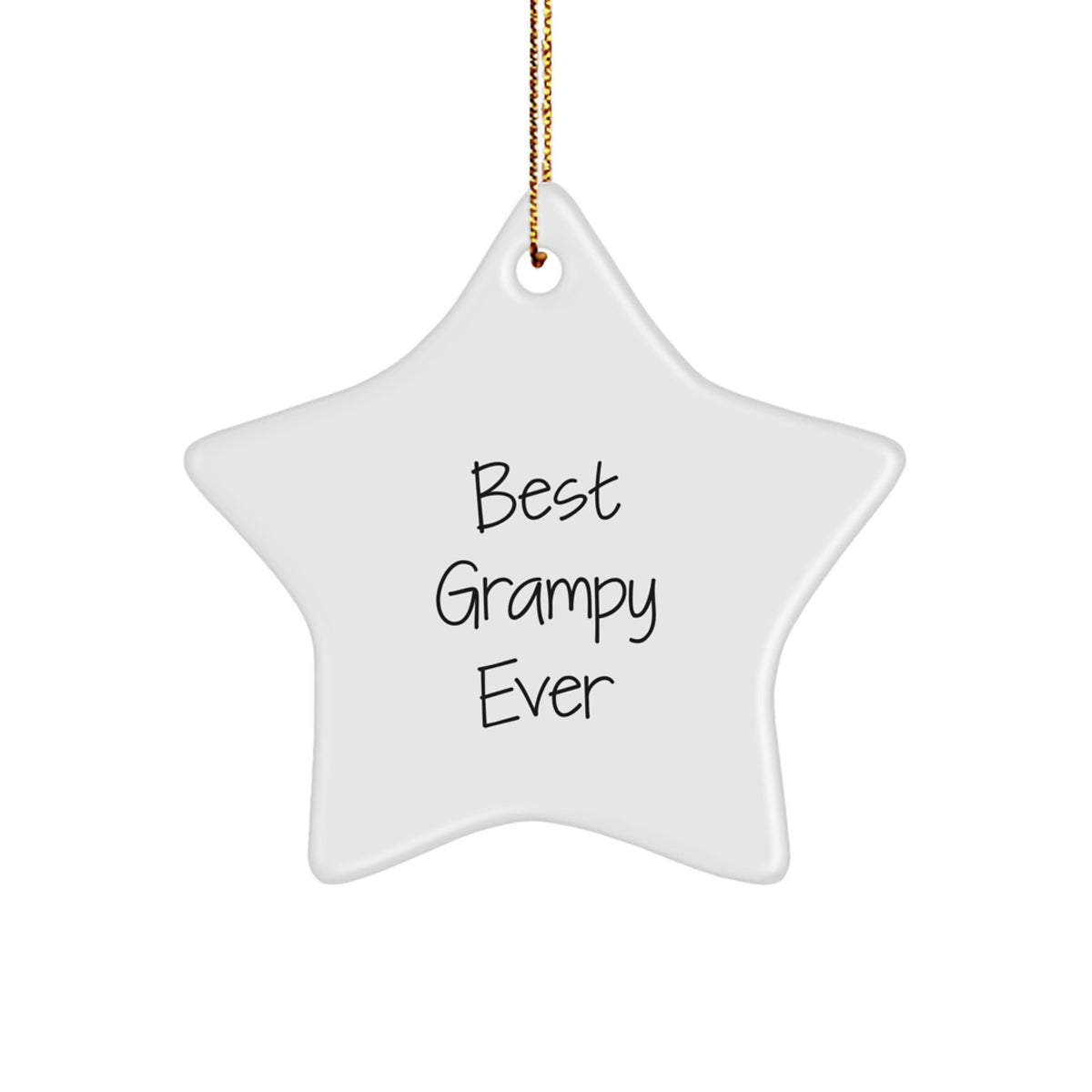 Funny Grampy Gifts, Star Ornament for Best Grampy Ever, Gifts from Men to Grampy for Christmas - Image 1
