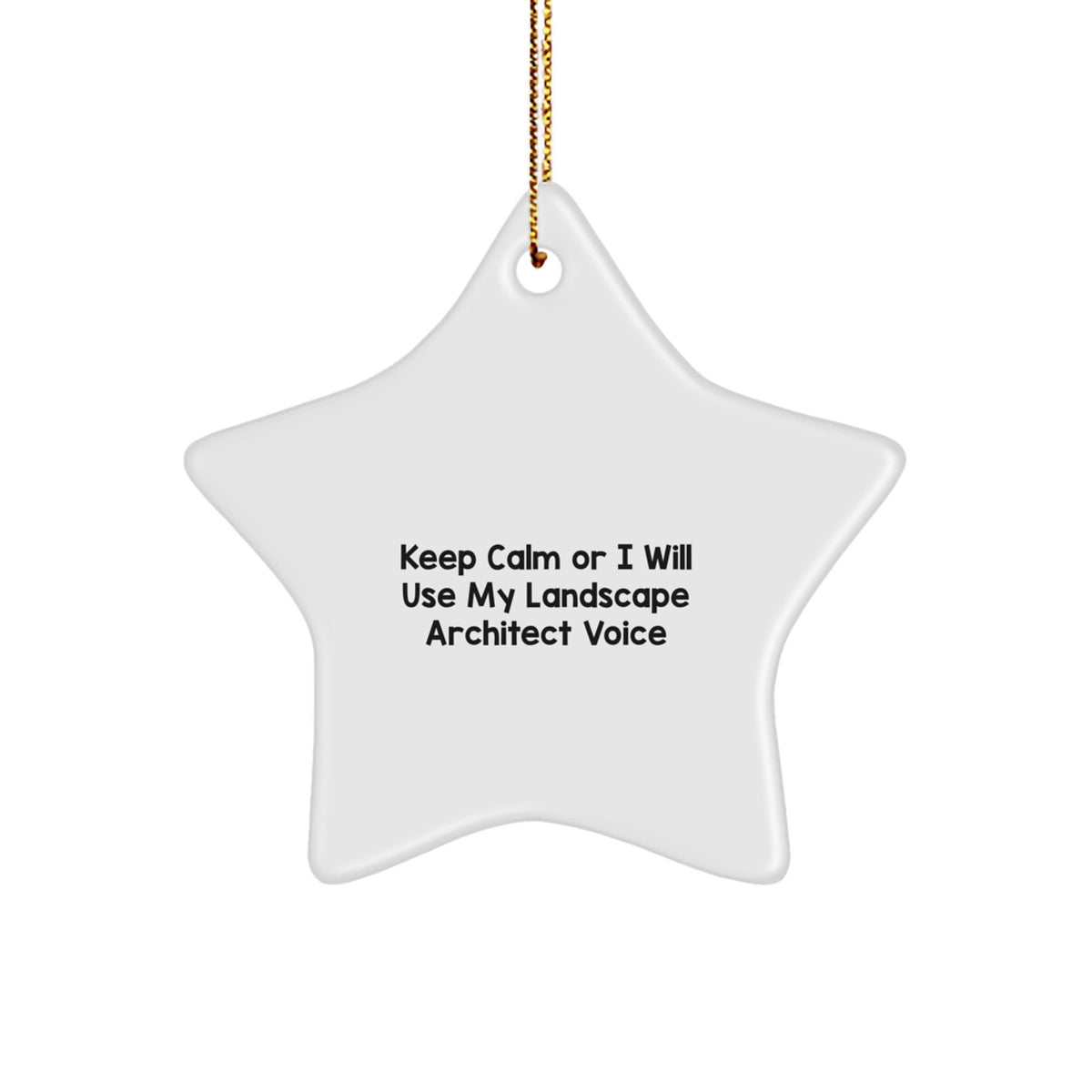 Funny Landscape Architect Star Ornament Gifts from Friends and Family for Christmas Unique Decor - Image 1