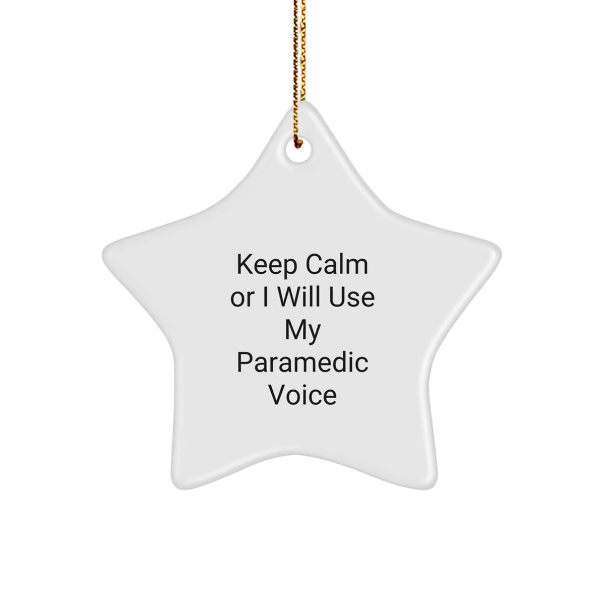 Funny Rescue Worker Star Ornament for Men Gifts from Family - Inspirational Rescue Worker Gifts for Rescue Worker - Image 1