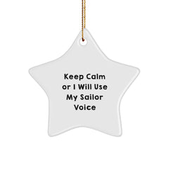 Sailor Star Ornament Funny Gift for Sailor Men Christmas Unique Gifts from Friends - Image 1
