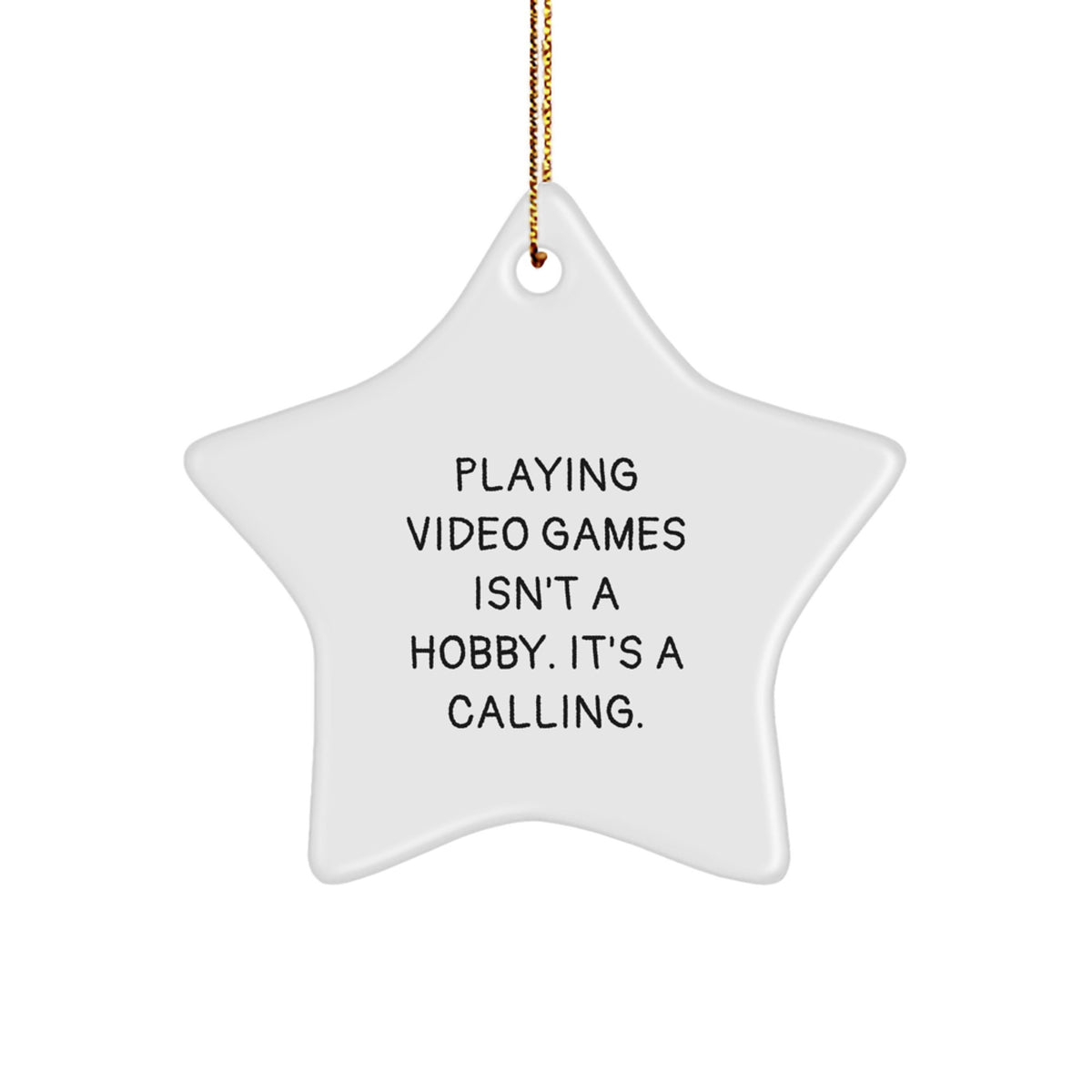 Funny Gaming Star Ornaments for Teenage Boys, Gifts from Dad, Gifts for Gamers, Star Shaped Decorations for Christmas Unique Gifts - Image 1