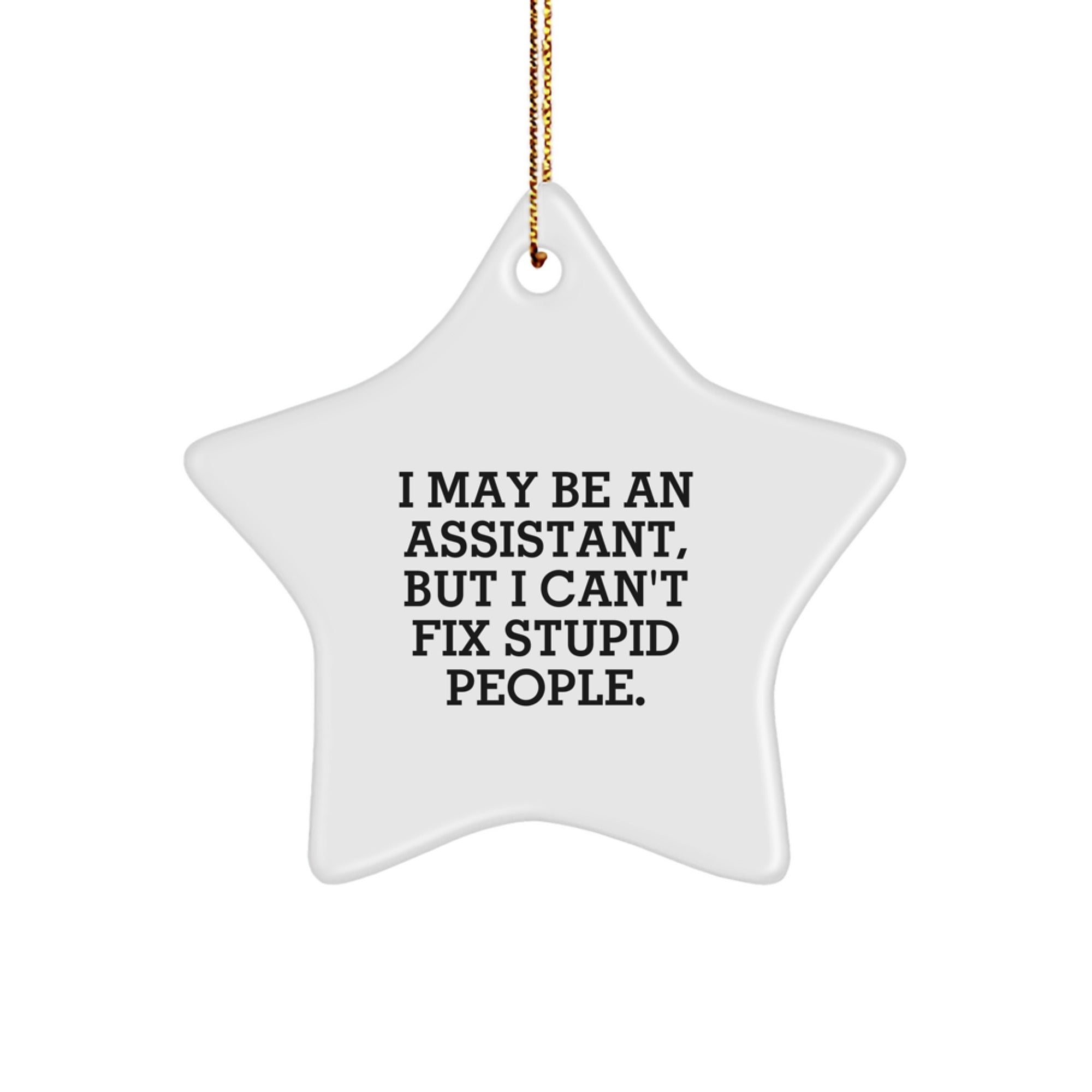Funny Assistant Star Ornament Gifts from Friends, Coworkers, or Family for Christmas Unique Presents - Image 1