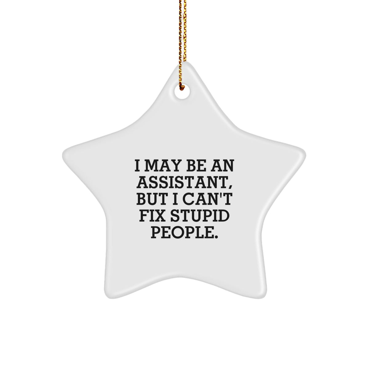 Funny Assistant Star Ornament Gifts from Friends, Coworkers, or Family for Christmas Unique Presents - Image 1