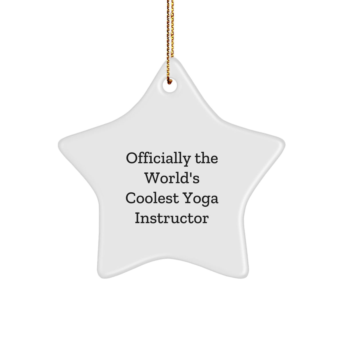 Funny Quotes Yoga Instructor Gifts for Christmas Star Ornament Gifts from Men, Women, Family, Friends, Coworkers, Perfect Unique Office Decorations - Image 1