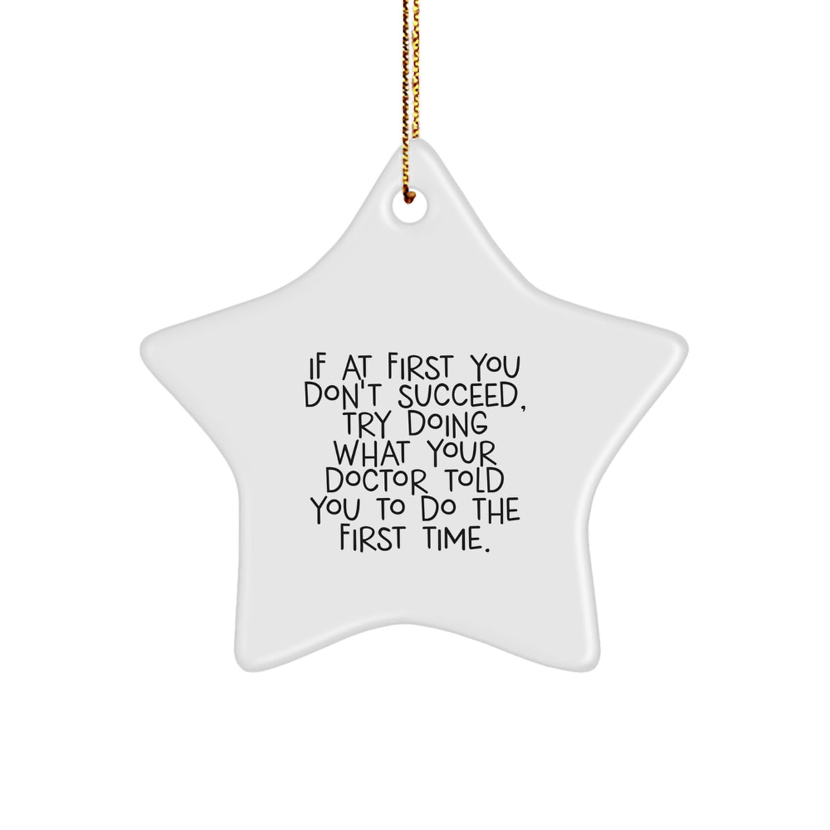 Funny Doctor Star Ornament Gifts from Friends for Doctor - Image 1