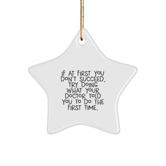 Funny Doctor Star Ornament Gifts from Friends for Doctor - Image 1
