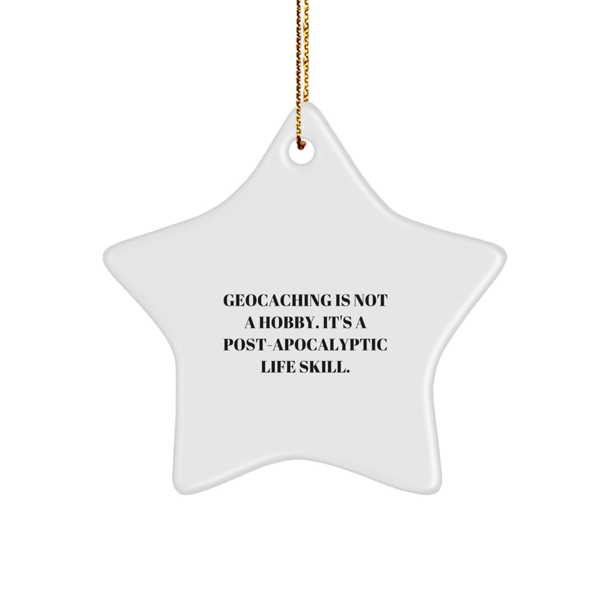 Geocaching Gifts for Men Funny Christmas Star Ornament Gifts from Geocaching Enthusiasts to Friends - Image 1