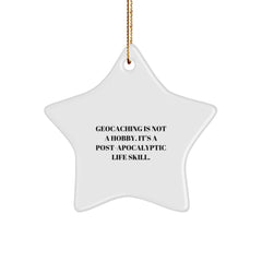 Geocaching Gifts for Men Funny Christmas Star Ornament Gifts from Geocaching Enthusiasts to Friends - Image 1