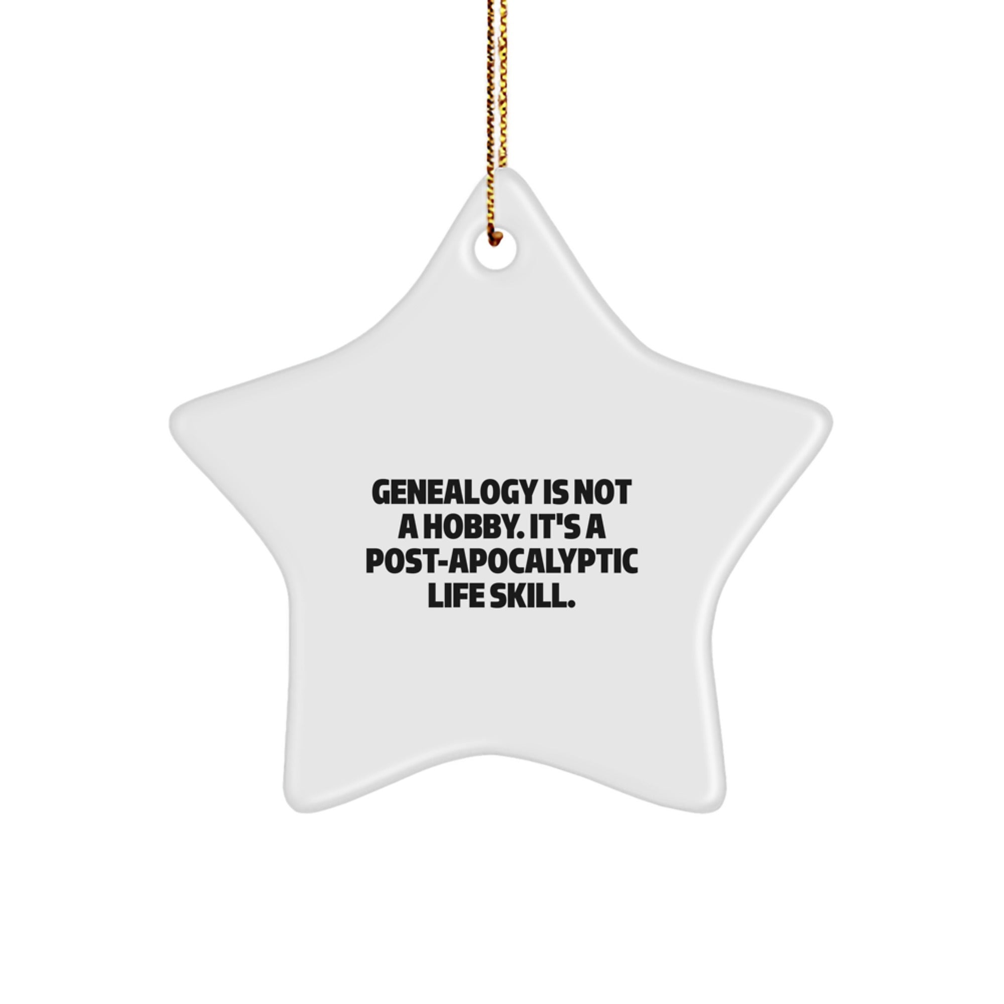 Genealogy Gifts for Family - Funny Star Ornament, Gifts from Women to Genealogy Enthusiasts - Image 1