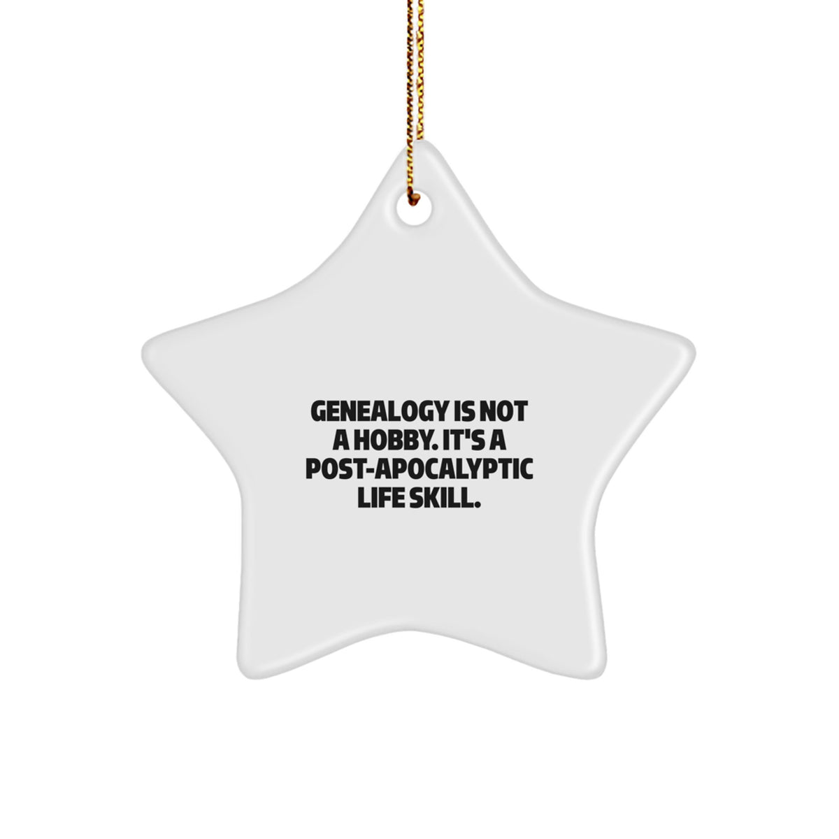 Genealogy Gifts for Family - Funny Star Ornament, Gifts from Women to Genealogy Enthusiasts - Image 1