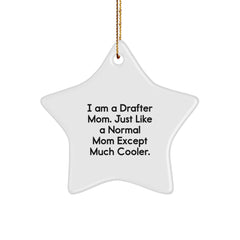 Drafter Gifts from Family, Funny Star Ornament for Drafter Mom, Unique Christmas Unique Gifts - Image 1