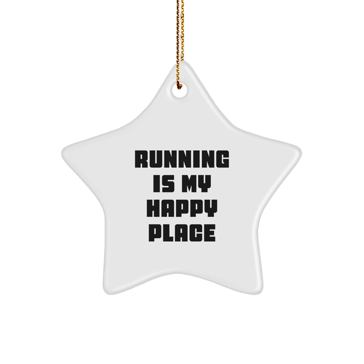 Funny Running Motivational Star Ornament Gifts from Friends for Running Lovers on Christmas Unique - Image 1