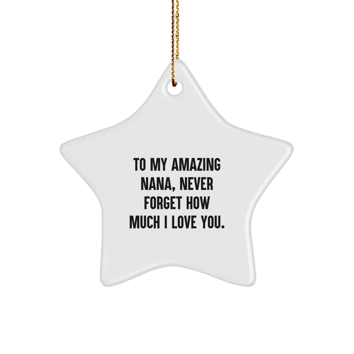 Gifts from Men to My Amazing Nana, Star Ornament for Nana, Christmas Unique Nana Gifts - Image 1