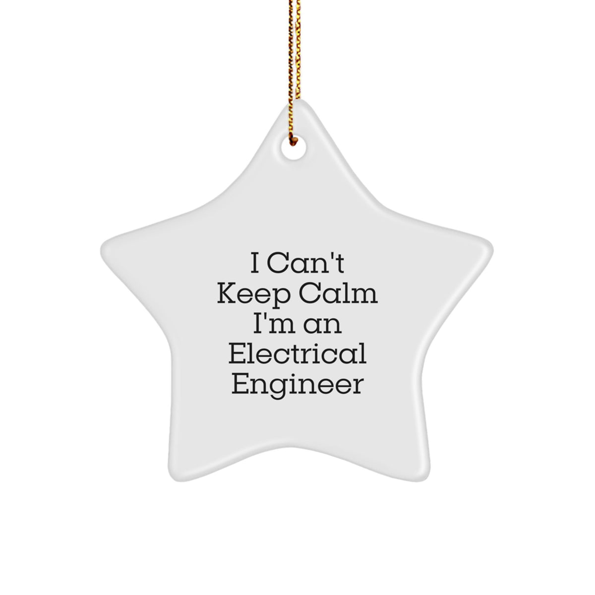 Electrical Engineer Christmas Unique Gifts, Funny I'm An Electrical Engineer Star Ornament, Gifts from Friends and Family - Image 1