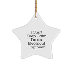 Electrical Engineer Christmas Unique Gifts, Funny I'm An Electrical Engineer Star Ornament, Gifts from Friends and Family - Image 1