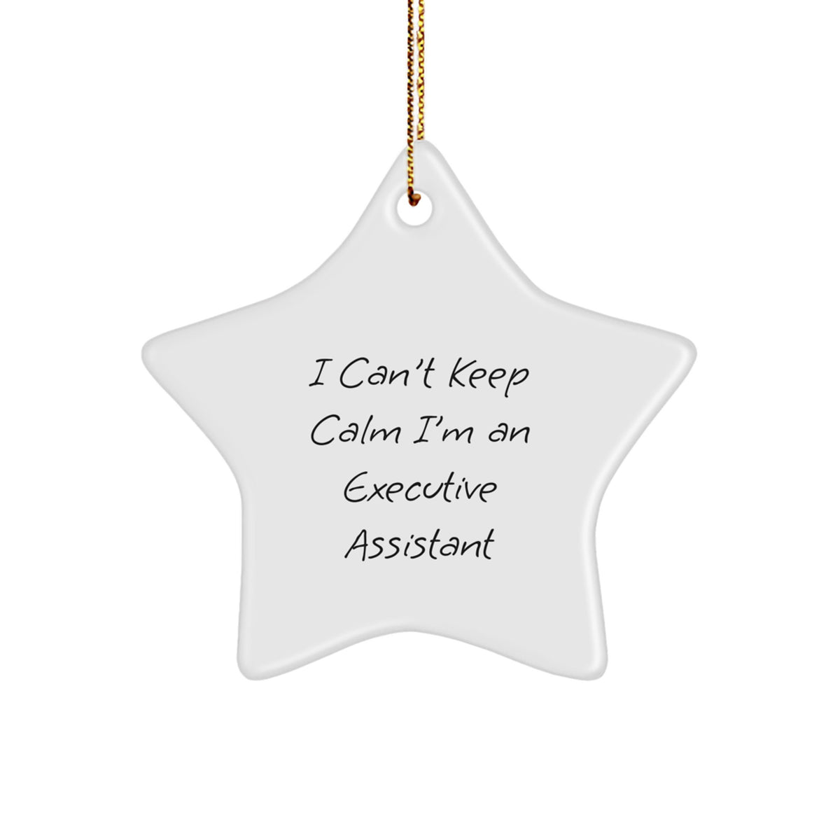 Funny Executive Assistant Gifts from Friends and Family - Christmas Unique Star Ornament for Men Women Coworkers - Image 1