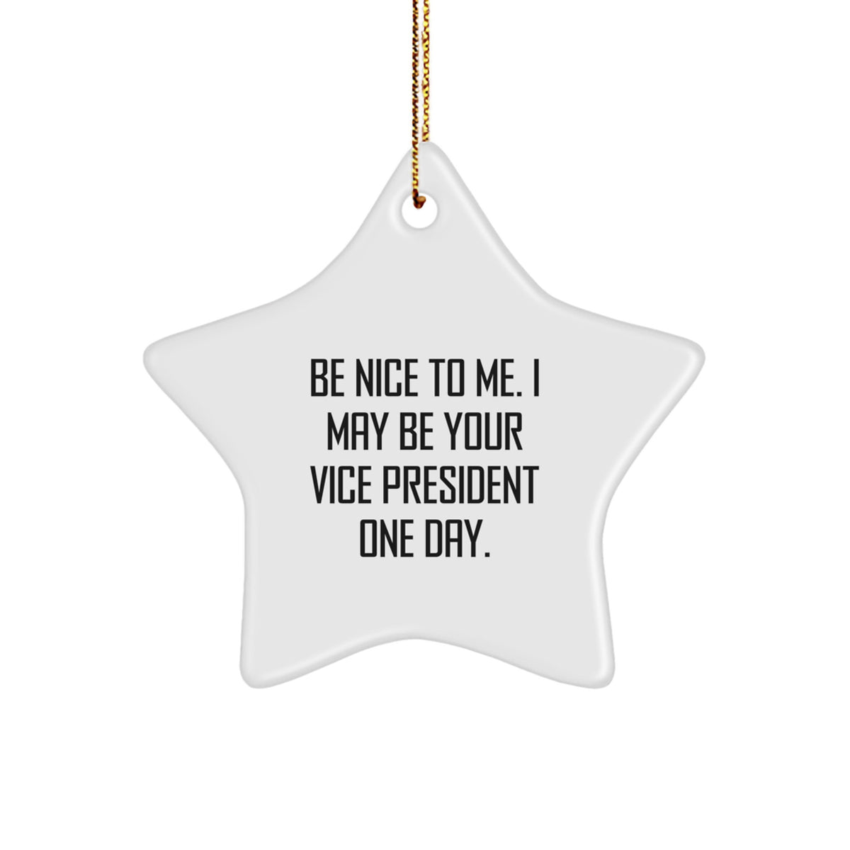 Funny Vice President Star Ornament Gifts from Coworkers to Men, Unique Christmas Unique Gifts for Vice President, Inspirational Star Shaped Decorations - Image 1