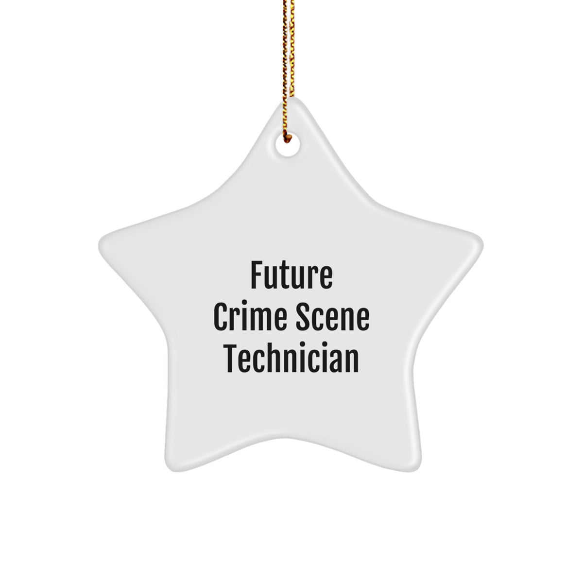 Funny Crime Scene Technician Gifts from Family - Christmas Unique Star Ornament for Future Crime Scene Technician Dreams - Image 1