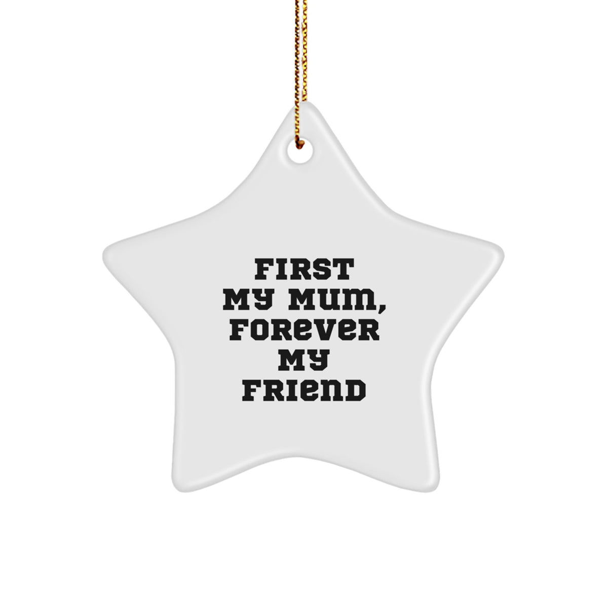 Funny Mum Star Ornament - Gifts from Family for Mum's Special Day, Christmas Unique Gifts for Mum - Image 1